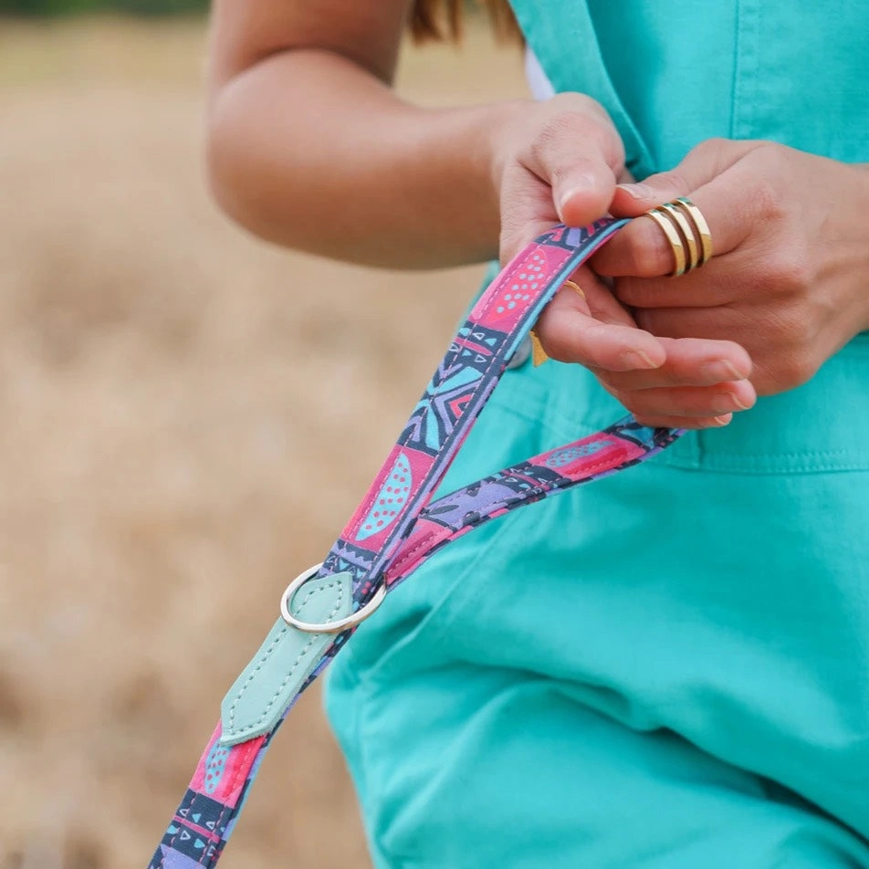 Mud Cloth Classic Dog Lead by Hiro and Wolf
