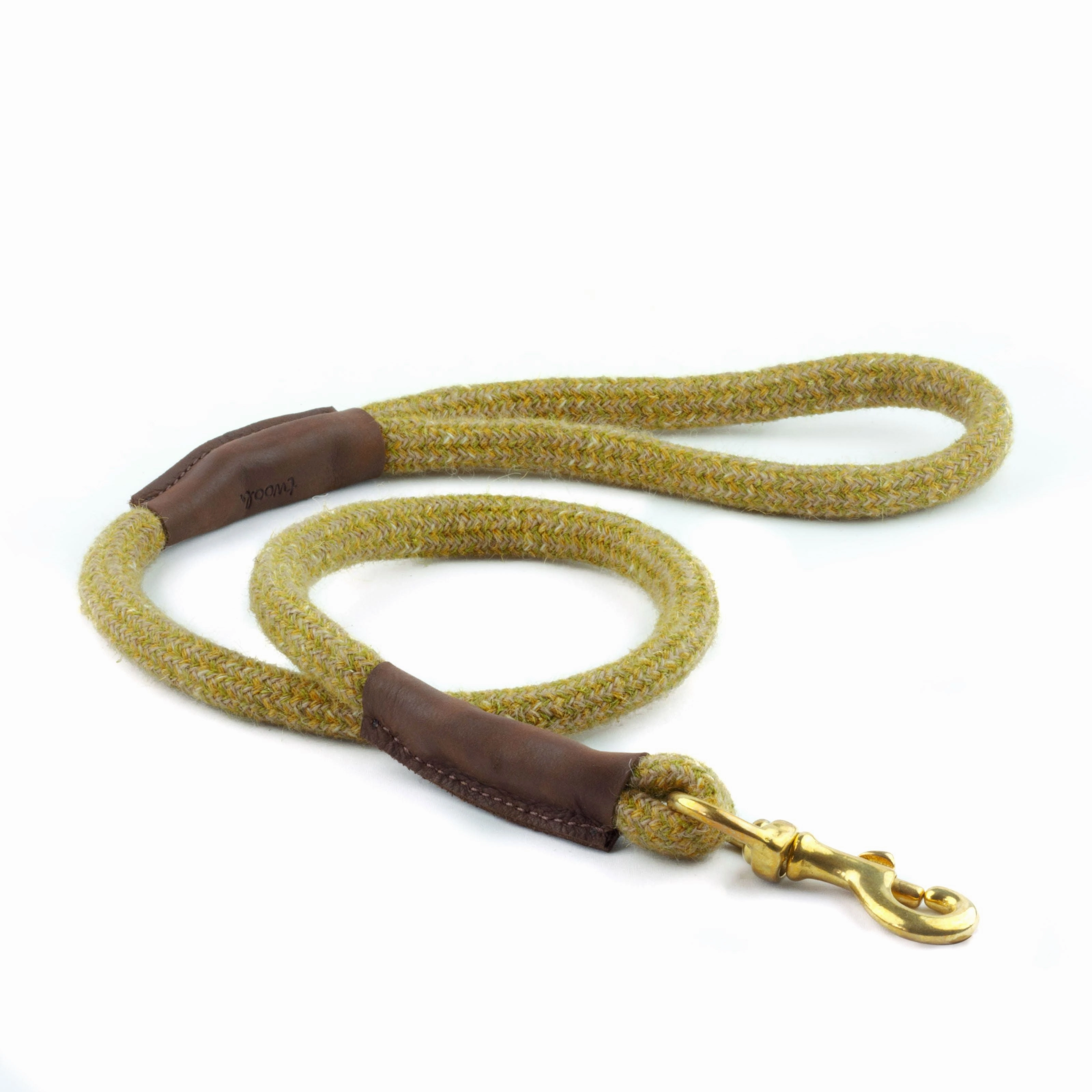 Mustard Tweed 100% British Wool Dog Collar