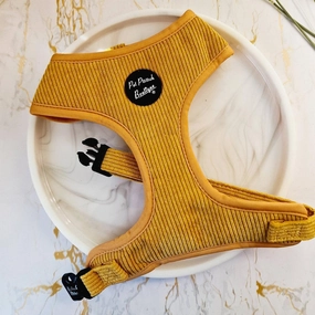 Mustard Yellow Cord Dog Harness