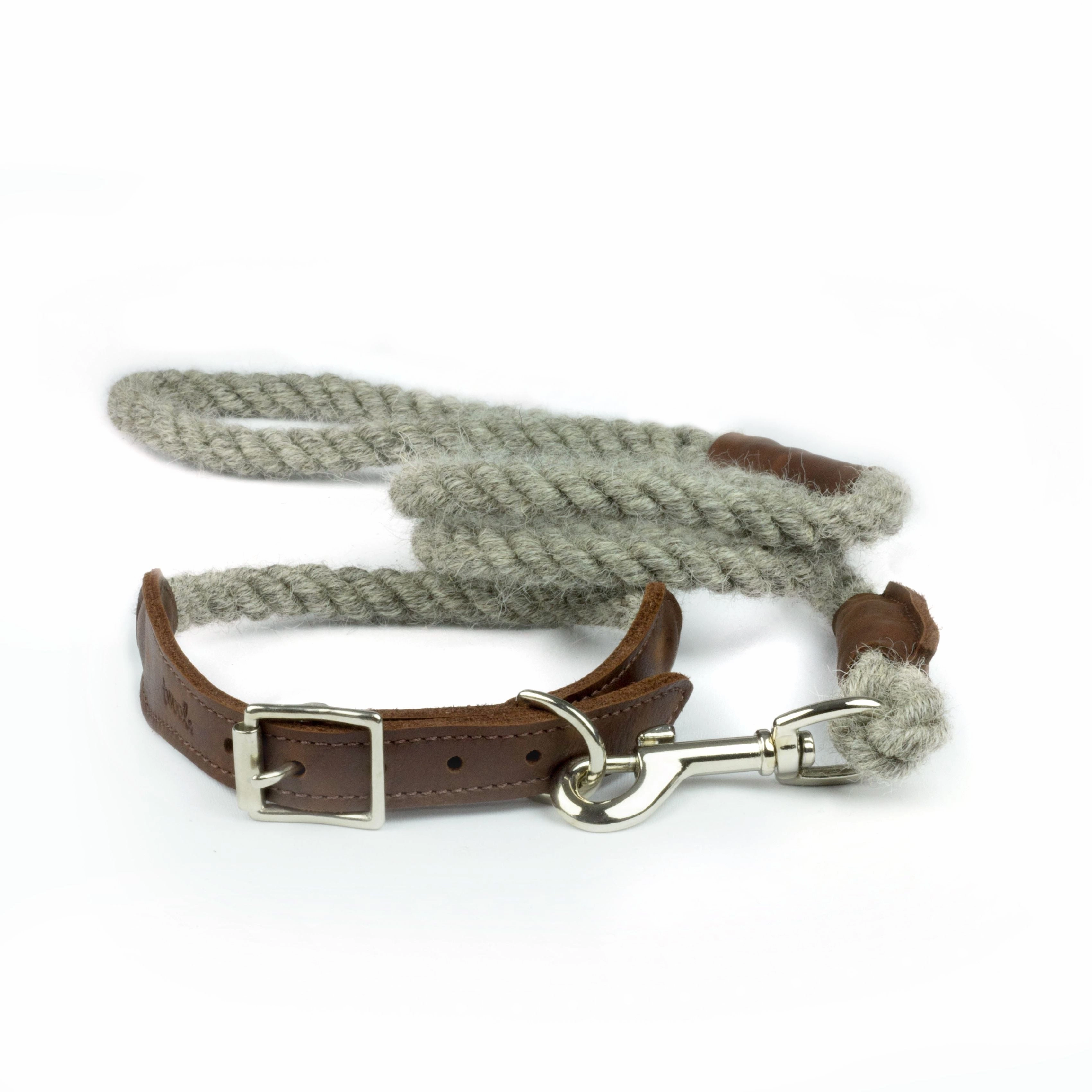 Natural Undyed 100% British Wool Dog Collar