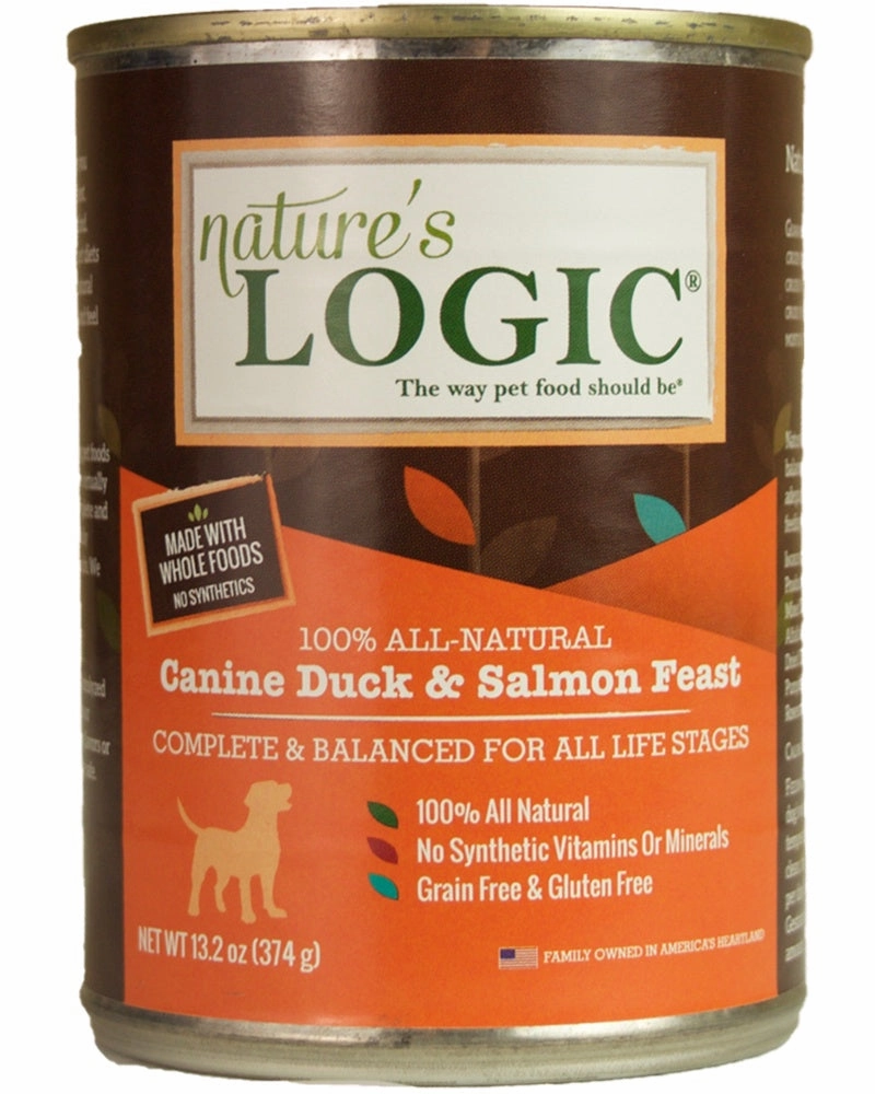 Nature??s Logic Canine Duck & Salmon Feast Wet Dog Food 13.2 oz