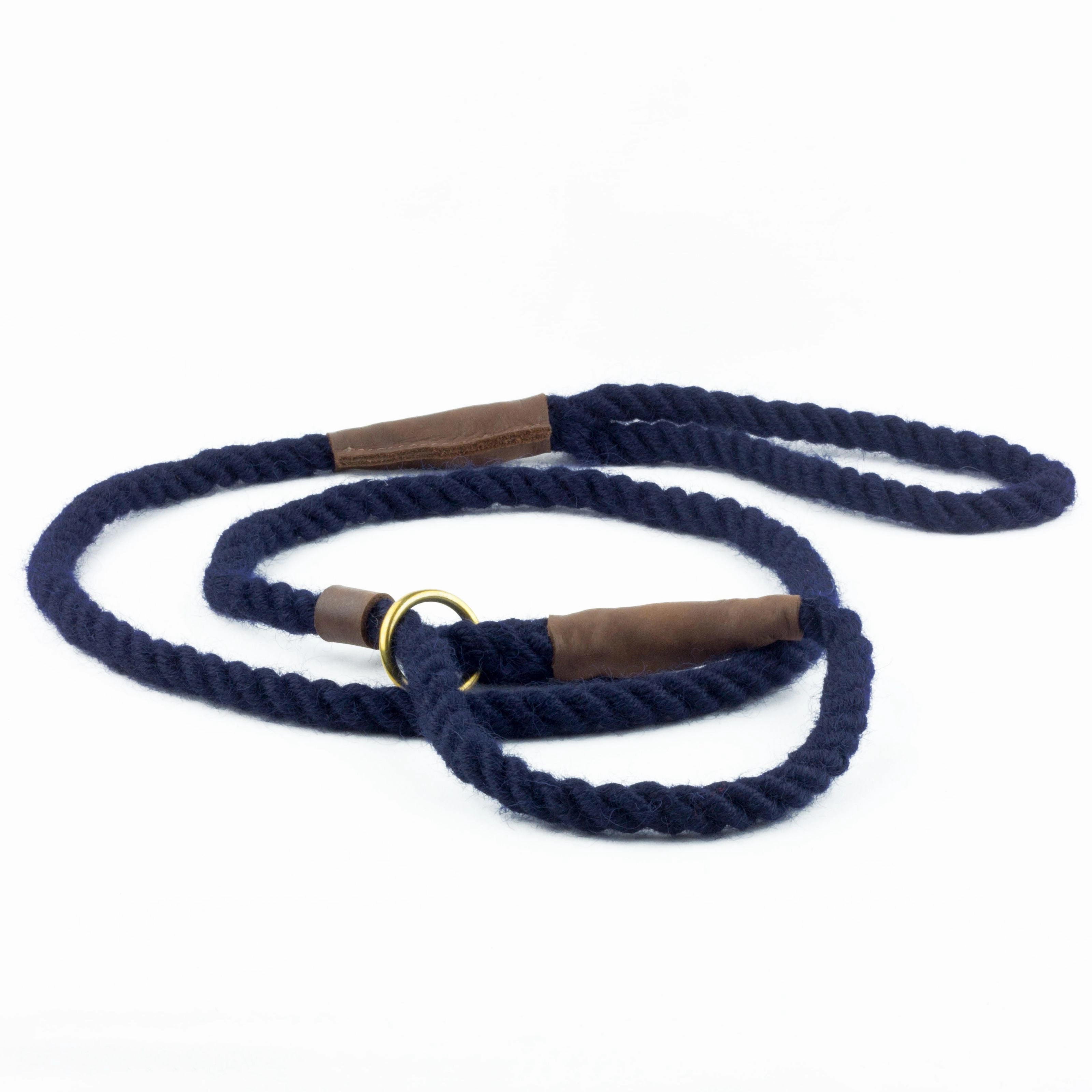 Navy Blue 100% British Wool Dog Collar