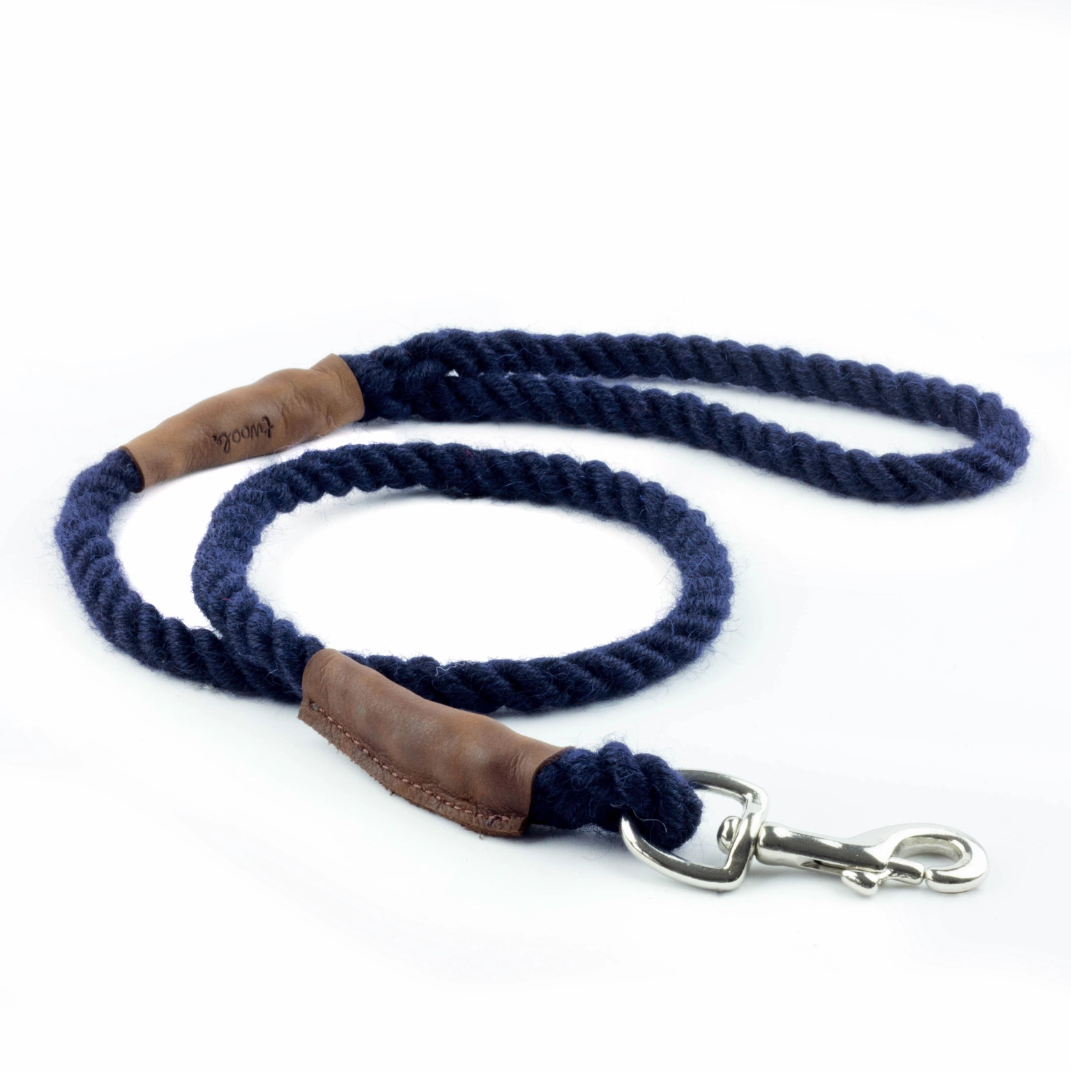 Navy Blue 100% British Wool Dog Collar