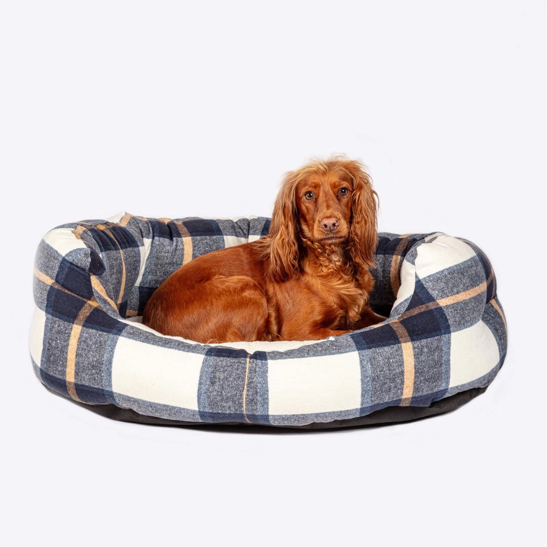 Navy Bowmore Deluxe Slumber Dog Bed