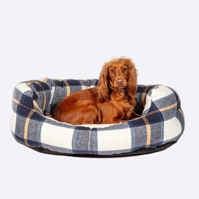 Navy Bowmore Deluxe Slumber Dog Bed