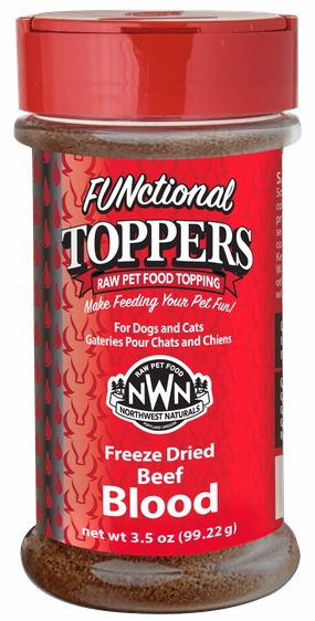 Northwest Naturals FUNctional Freeze-Dried Toppers Beef Blood 3.5oz