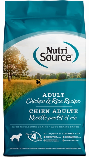 NutriSource Adult Chicken & Rice Dry Dog Food 4lb
