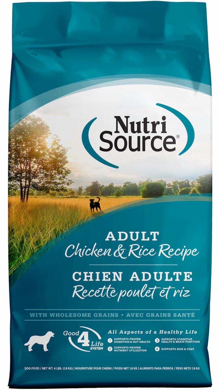 NutriSource Adult Chicken & Rice Dry Dog Food 4lb