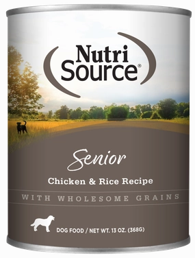 NutriSource Chicken & Rice Senior Wet Dog Food 13oz