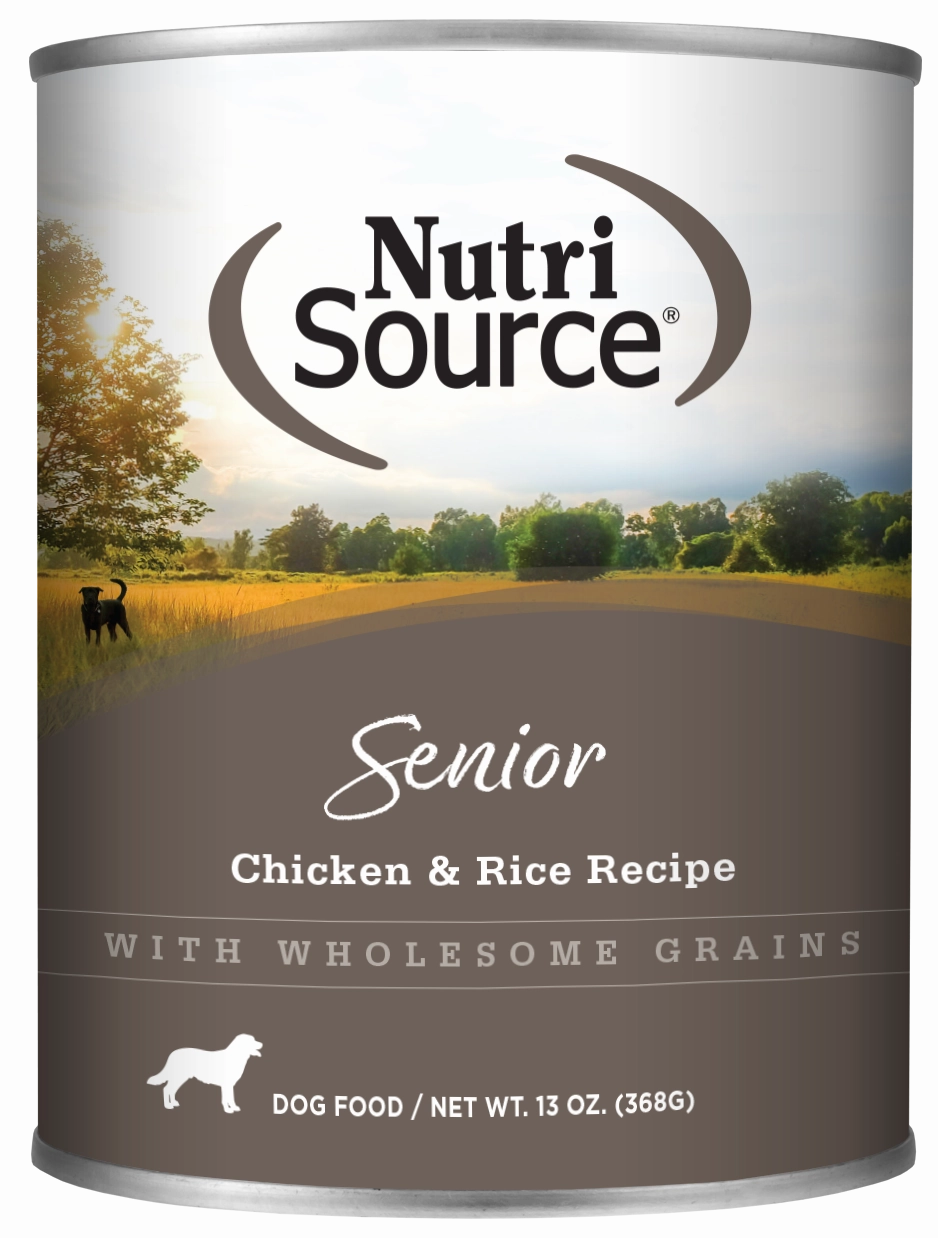 NutriSource Chicken & Rice Senior Wet Dog Food 13oz