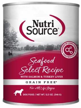 NutriSource Grain-Free Seafood Select Recipe Wet Dog Food 13oz