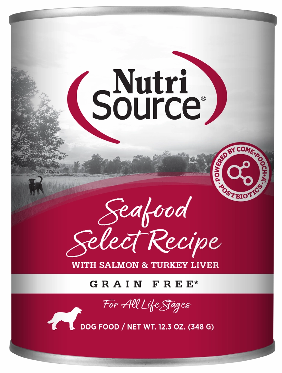 NutriSource Grain-Free Seafood Select Recipe Wet Dog Food 13oz