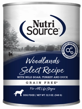 NutriSource Grain-Free Woodland Select Recipe Wet Dog Food 13oz