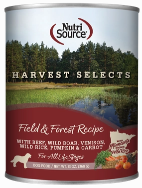 NutriSource Harvest Select Field & Forest Wet Dog Food 13oz