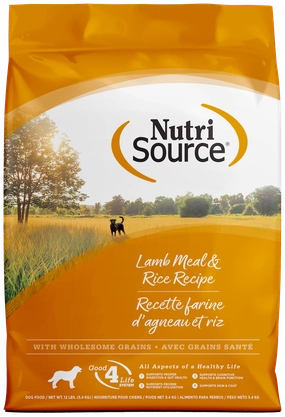 NutriSource Lamb & Rice Dry Dog Food 12lb