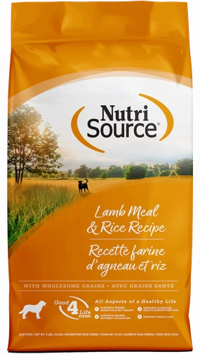NutriSource Lamb & Rice Dry Dog Food 4lb