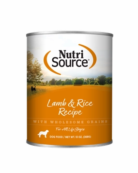 NutriSource Lamb & Rice Wet Dog Food 13oz