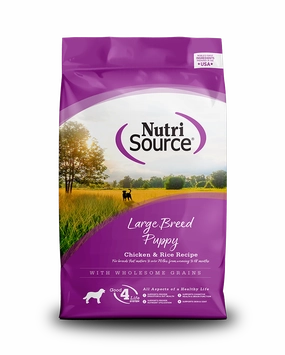 NutriSource Large Breed Puppy Chicken & Rice Dry Dog Food 26lb