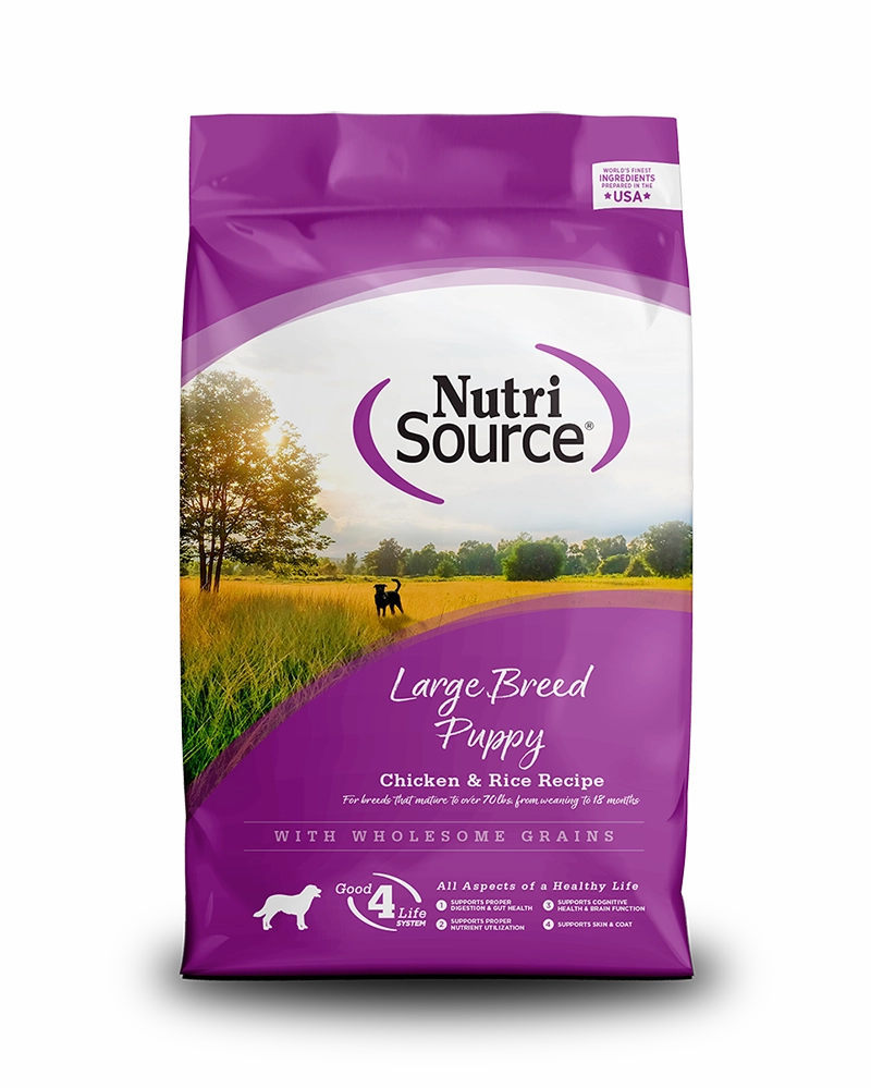 NutriSource Large Breed Puppy Chicken & Rice Dry Dog Food 26lb