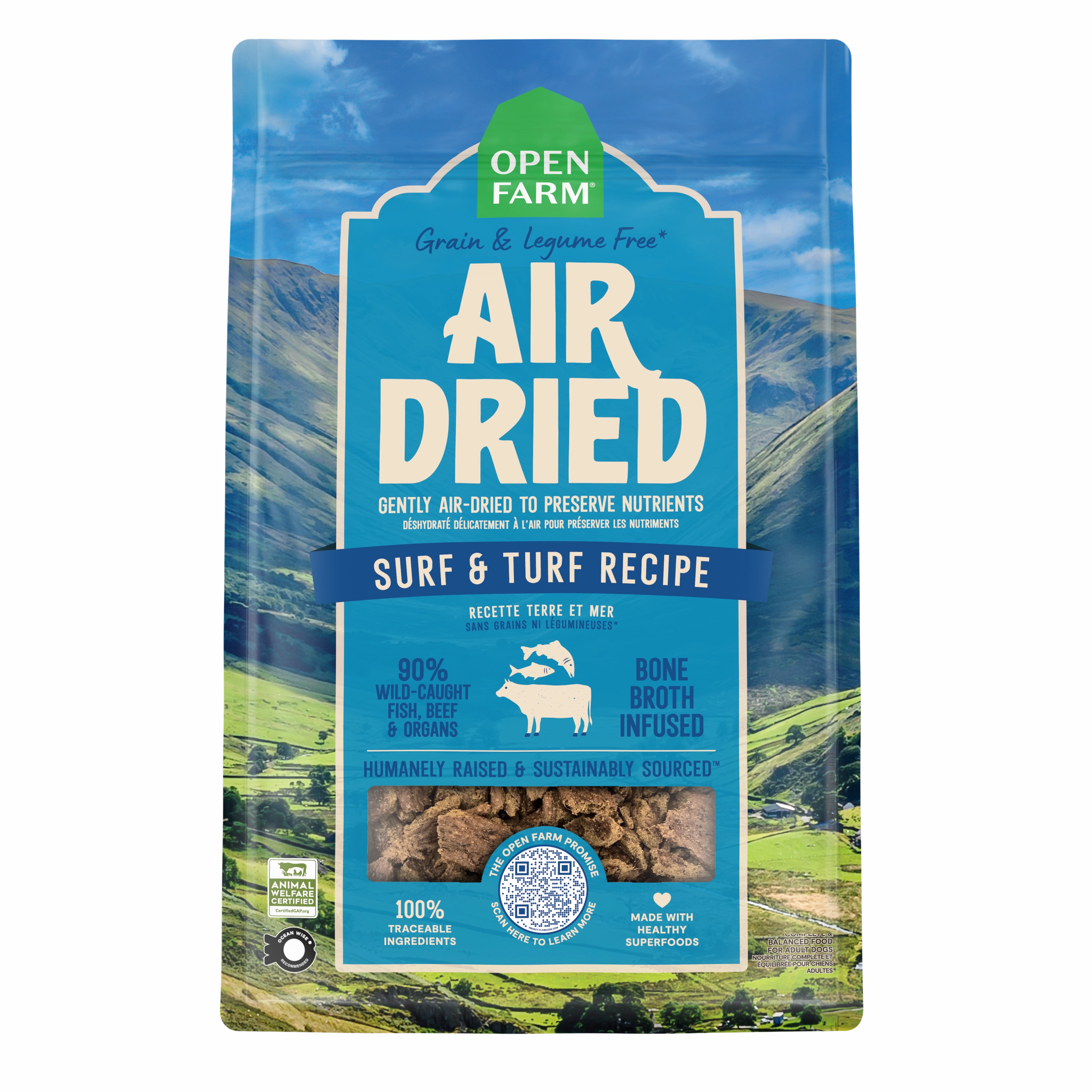 Open Farm Air Dried Grain Free Surf & Turf Dog Food 2lb