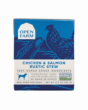 Open Farm Chicken & Salmon Rustic Stew Wet Dog Food 12.5oz