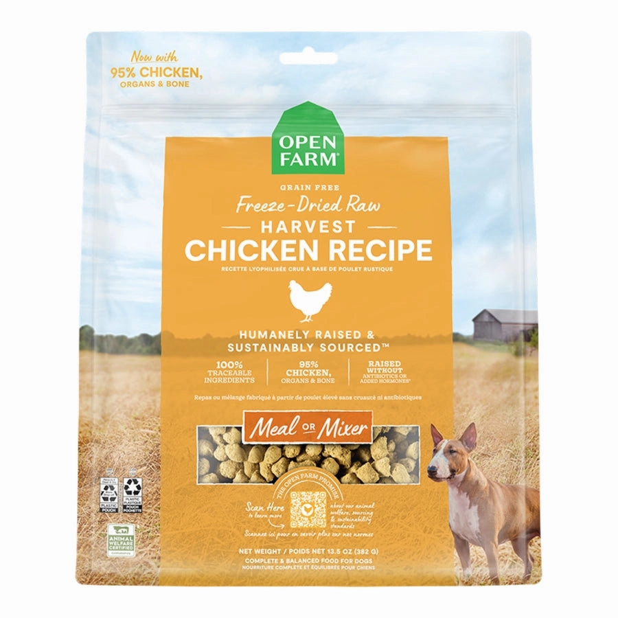 Open Farm Freeze-Dried Raw Harvest Chicken Dog Food