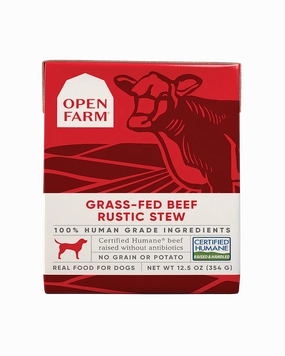 Open Farm Grass-Fed Beef Rustic Stew Wet Dog Food 12.5oz