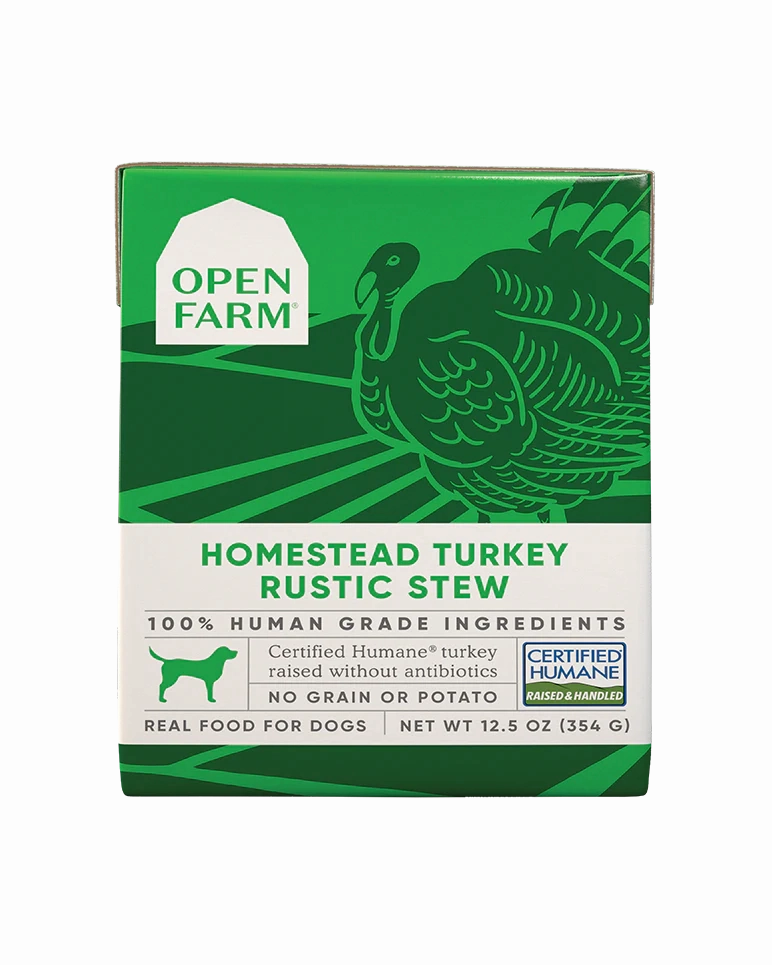 Open Farm Homestead Turkey Rustic Stew Wet Dog Food 12.5oz