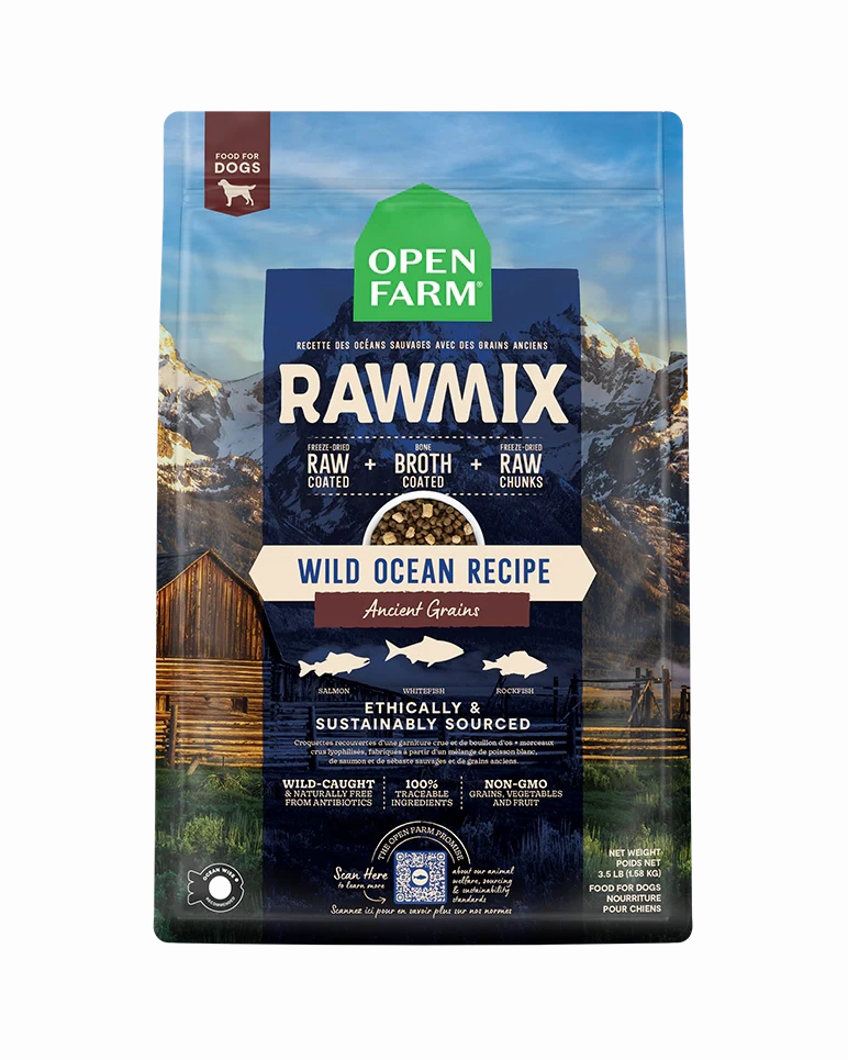 Open Farm RawMix Wild Ocean Ancient Grains Dry Dog Food 20lb