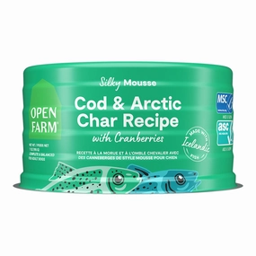 Open Farm Silky Mousse Grain-Free Cod & Arctic Char with Cranberries Sweet Potato Wet Dog Food 7oz
