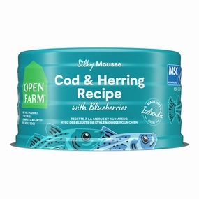Open Farm Silky Mousse Grain-Free Cod & Herring with Blueberries Wet Dog Food 7oz