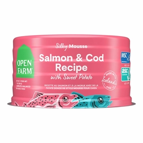 Open Farm Silky Mousse Grain-Free Salmon & Cod with Sweet Potato Wet Dog Food 7oz