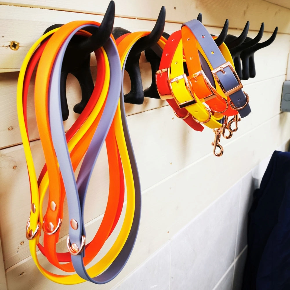 Orange Biothane Vegan Dog Collar