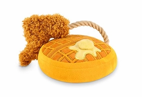P.L.A.Y Barking Brunch Chicken & Waffles Plush Dog Toy