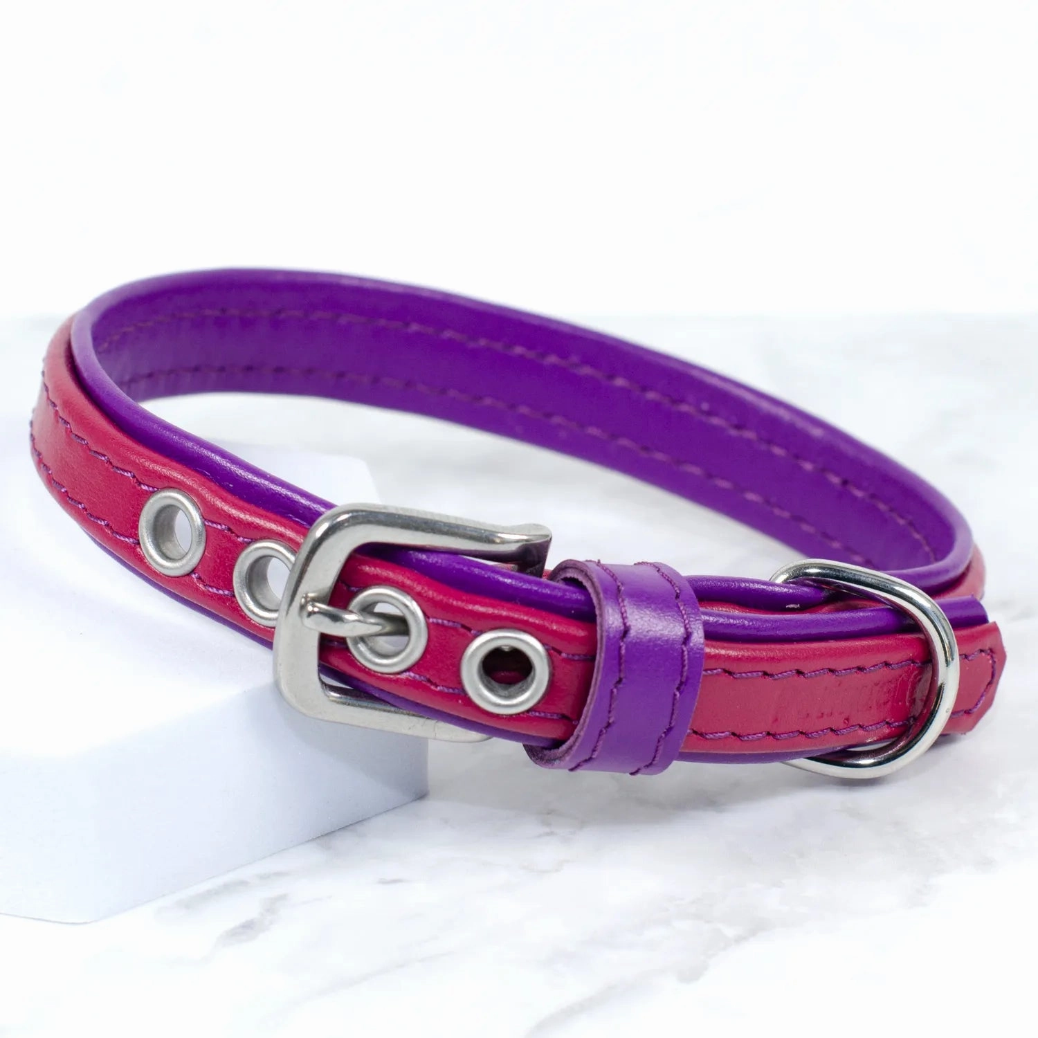 Padded Leather Dog Collar by Petiquette