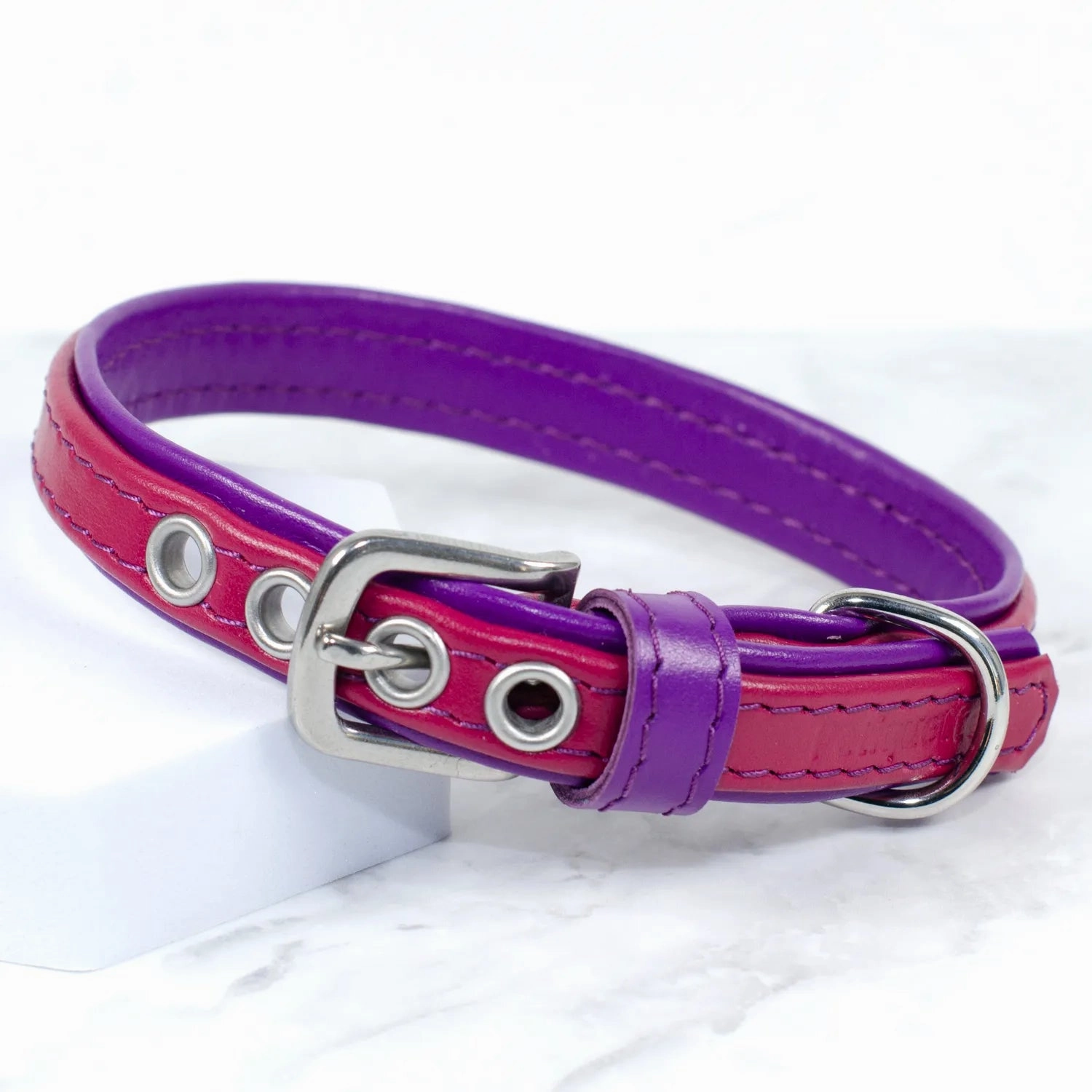 Padded Leather Dog Collar by Petiquette