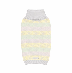 Pastel Grey Stripe PULLO Dog Jumper by Labbvenn