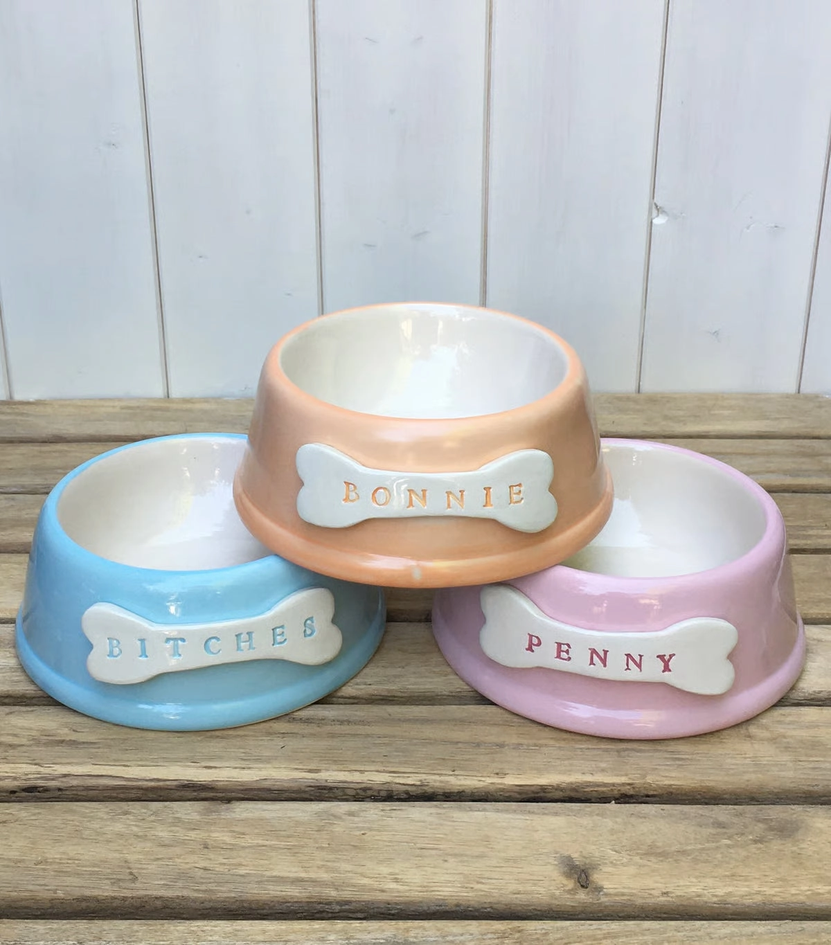 Pastel Personalised Dog Bowls