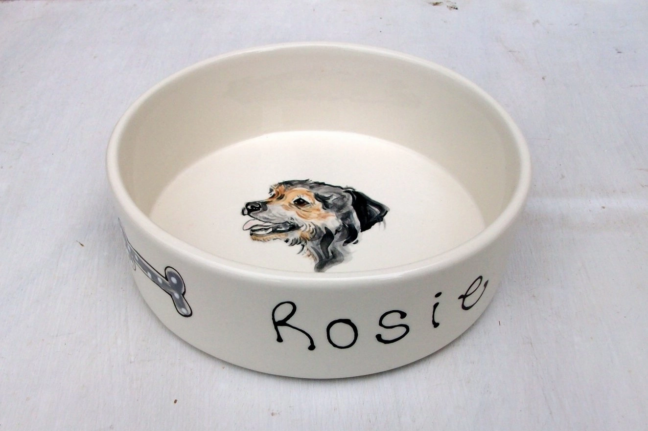 Personalised Ceramic Dog Portrait Bowl