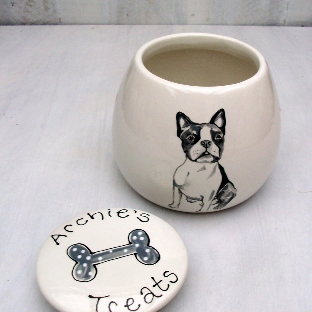 Personalised Ceramic Dog Portrait Treat Jar