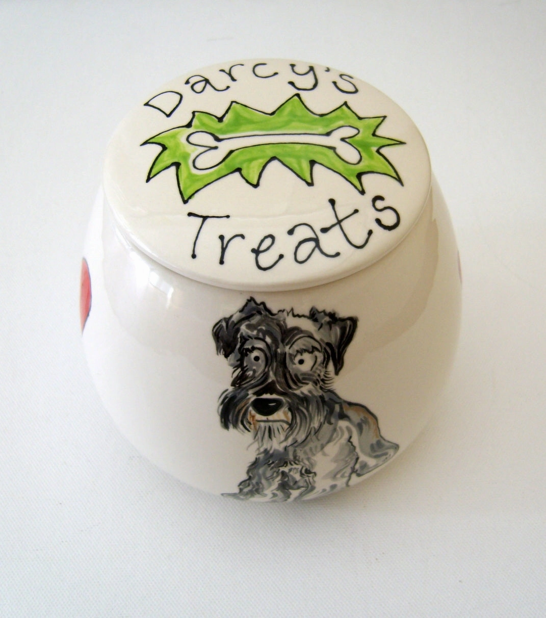 Personalised Ceramic Dog Portrait Treat Jar