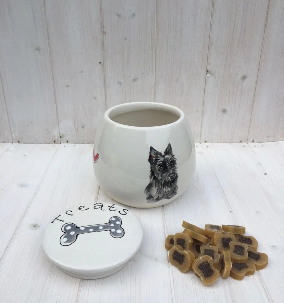 Personalised Ceramic Dog Portrait Treat Jar