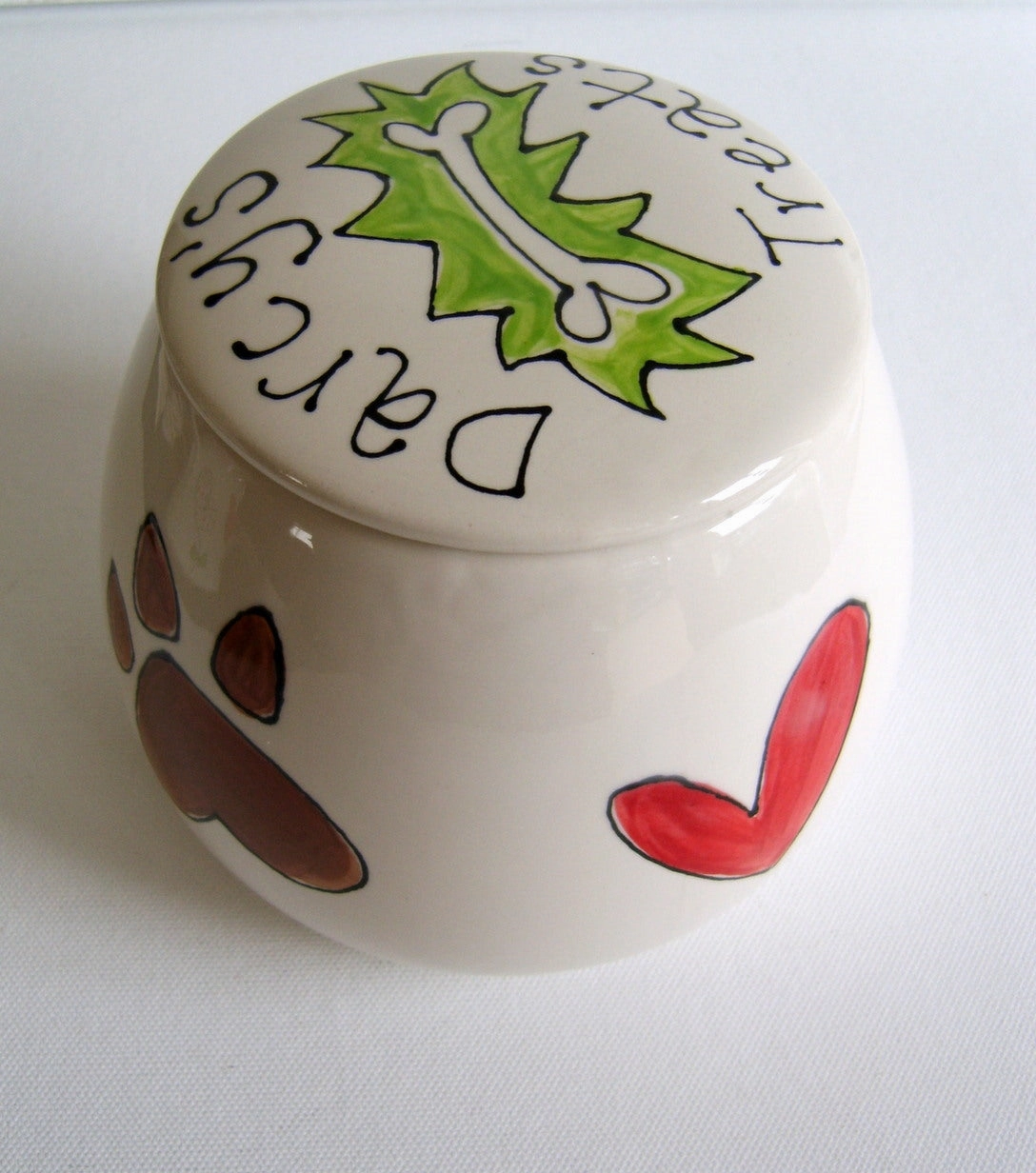 Personalised Ceramic Dog Portrait Treat Jar