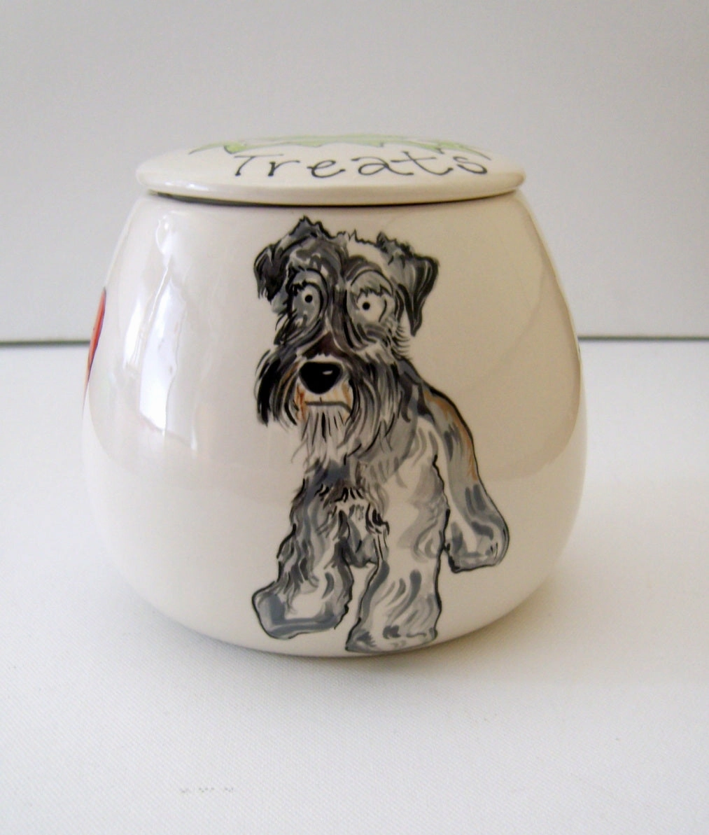 Personalised Ceramic Dog Portrait Treat Jar