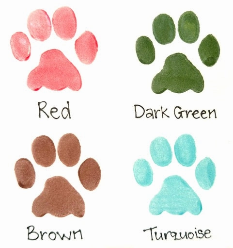 Personalised Ceramic Paw Print Dog Bowls