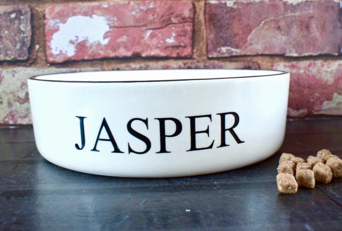 Personalised Classic Font Dog Bowls