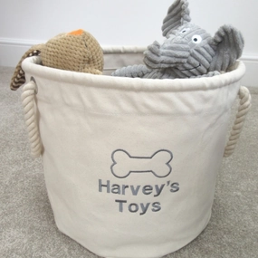 Personalised Dog Toy Storage Bag