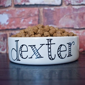 Personalised Doodle Dog Bowls