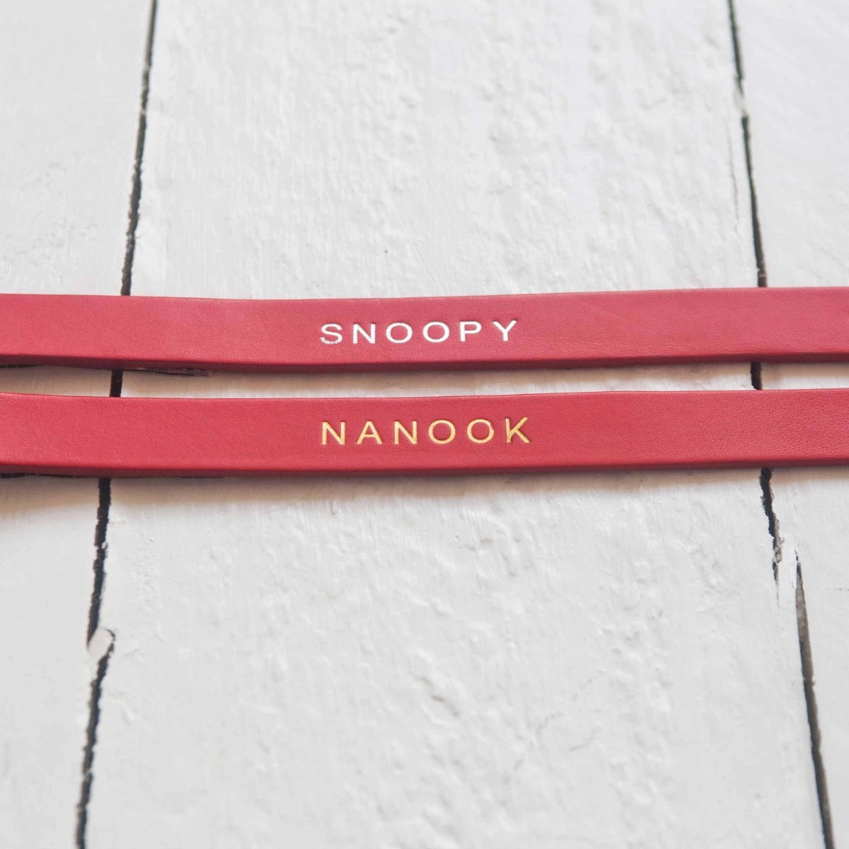 Personalised Named Embossed Leather Dog Leads
