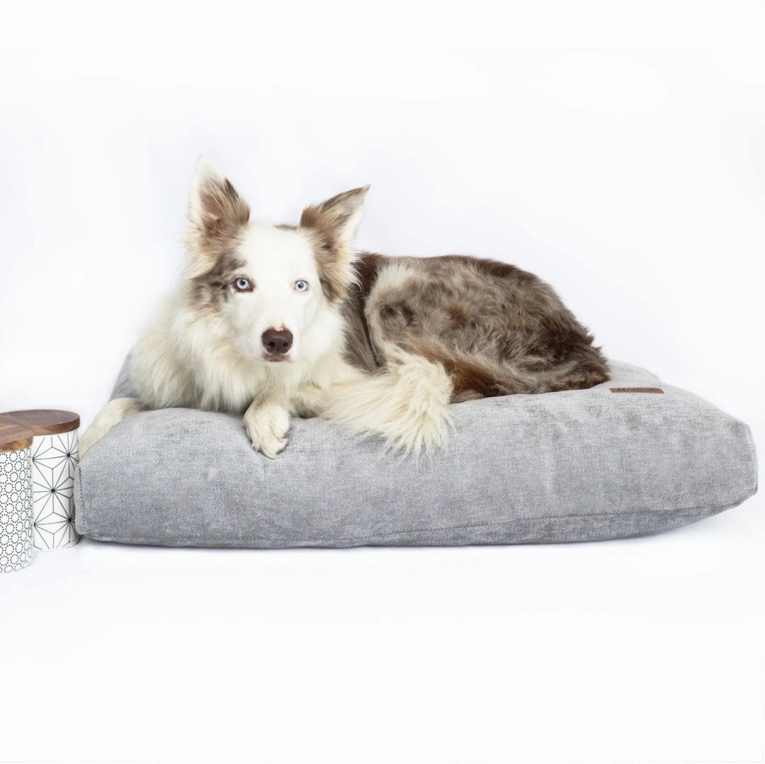 Personalised Opulence Scandi Grey Luxury Dog Bed Set